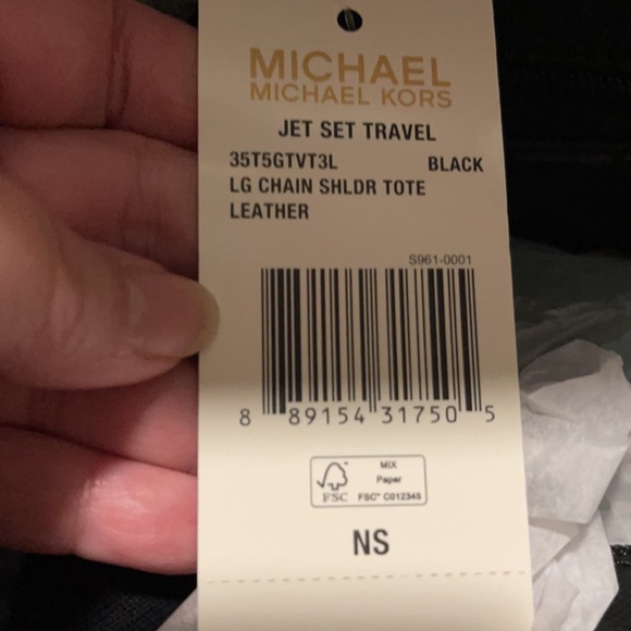 Michael Kors Large Chain Leather Tote - Picture 7 of 7